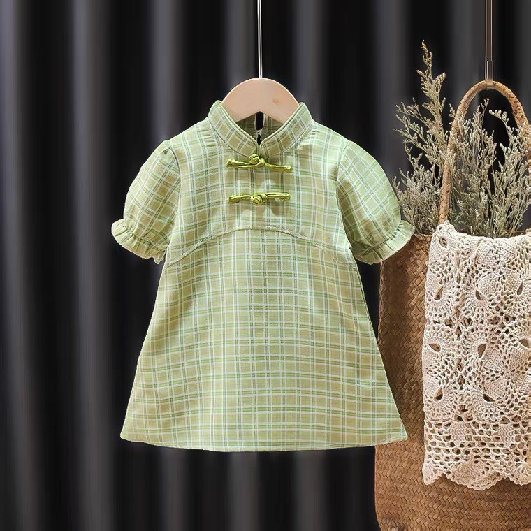 Váy bé gái Bồ Công Anh kiểu truyền thống cho bé dưới 2 tuổi