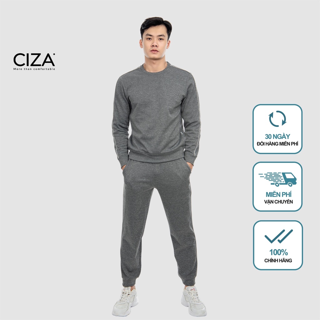 Bộ Quần Áo Nỉ Bông Nam Thể Thao Giữ Chất Dày Ấm Áp Trẻ Trung Năng Động CIZA QGDR07 và ATDR22