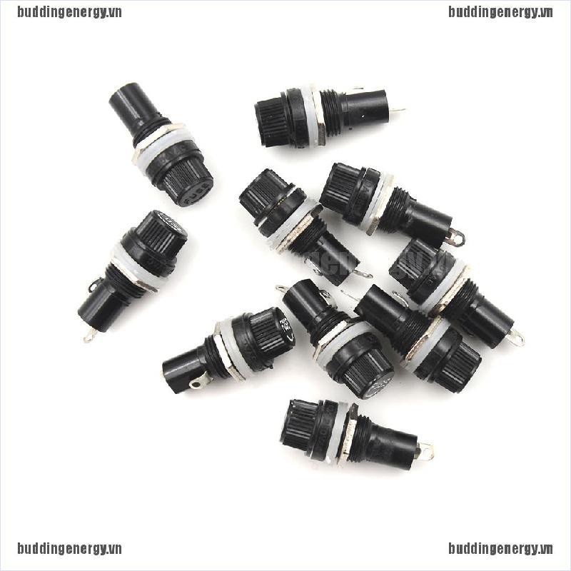 Set 10 Nắp Cầu Chì Thủy Tinh 5x20mm Tiện Dụng