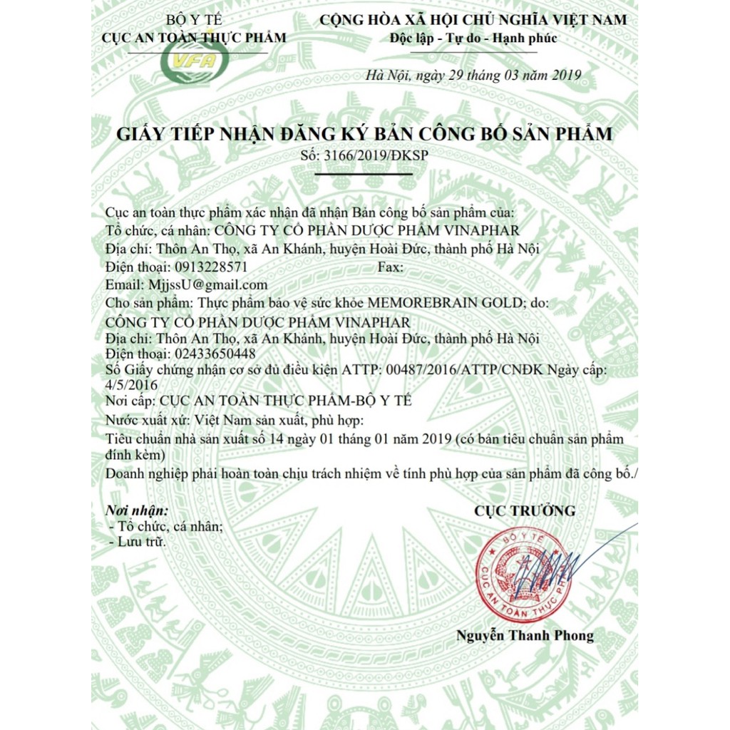 MEMORE BRAIN GOLD - BỔ NÃO - TĂNG CƯỜNG LƯU THÔNG MÁU LÊN NÃO