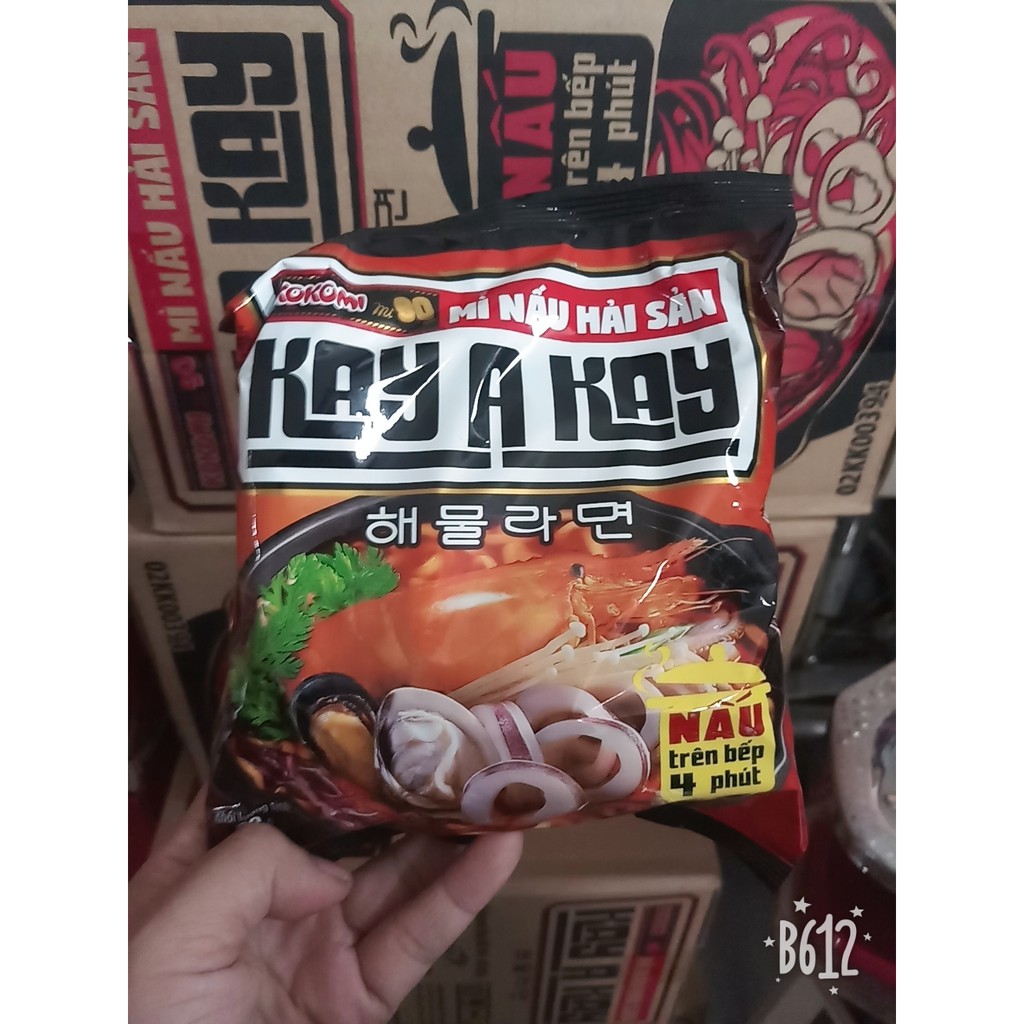 (HOT TREND) Mì nấu Kay A Kay Kokomi 90 vị hải sản gói lẻ