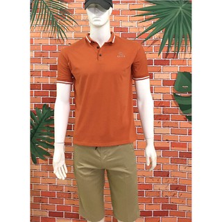 Áo thun có cổ màu Cam Nam Nữ Bigsize