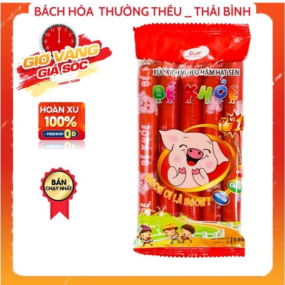 Xúc xích Bé Khoẻ ngon ơi là ngon gói 5 chiếc 105g