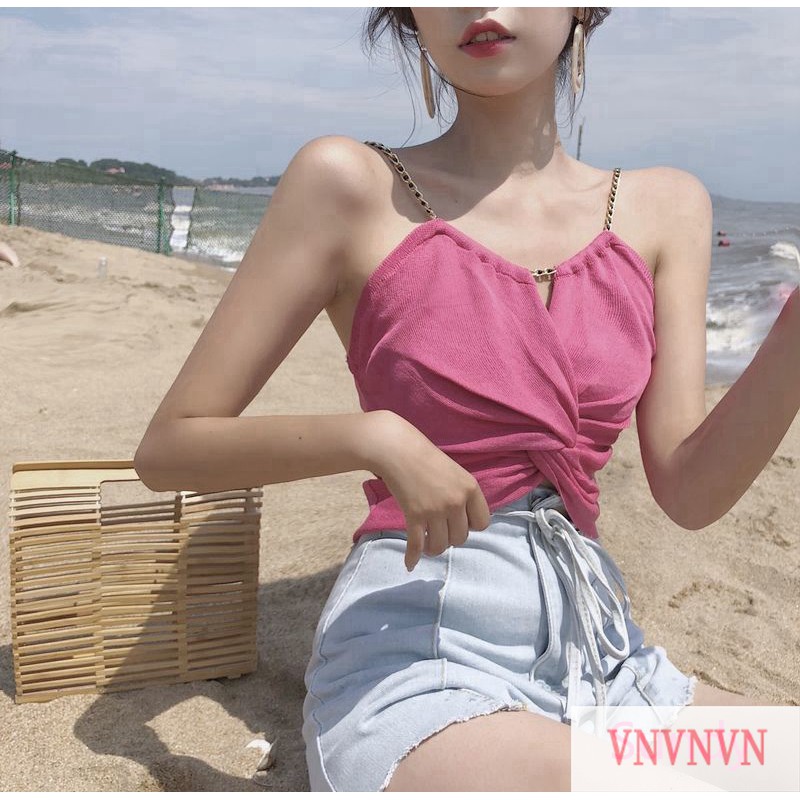Áo Tanktop Không Tay Trơn Màu Xinh Xắn Dành Cho Nữ | BigBuy360 - bigbuy360.vn