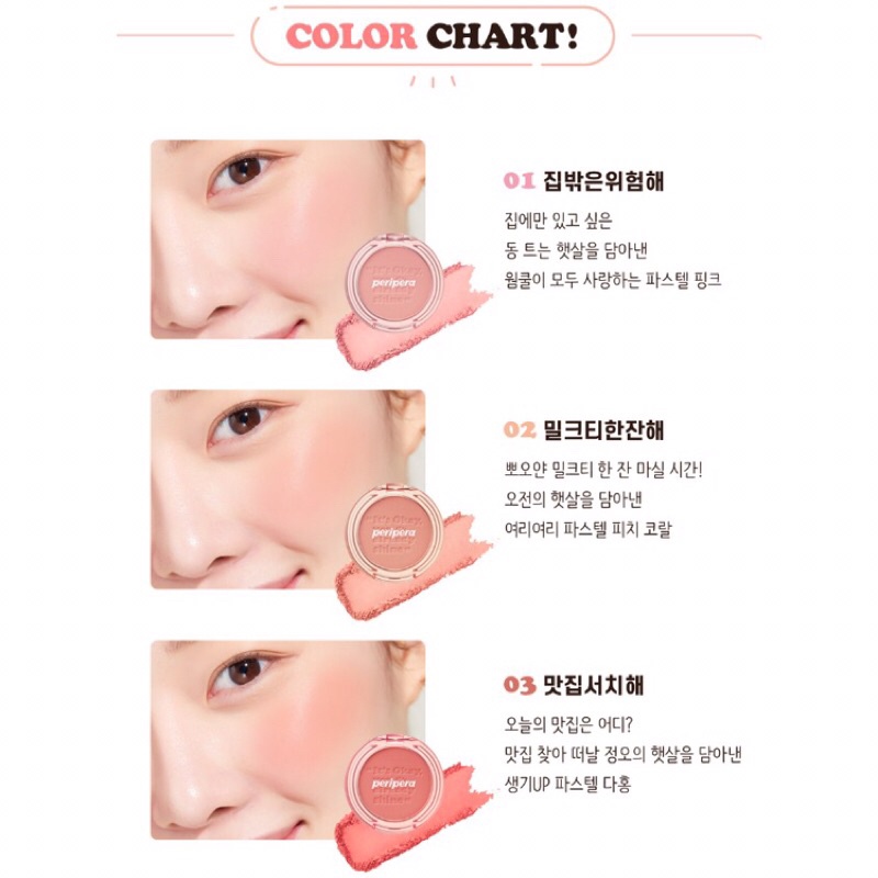 [SIÊU RẺ] Má Hồng PERIPERA Sunshine Cheek Full màu