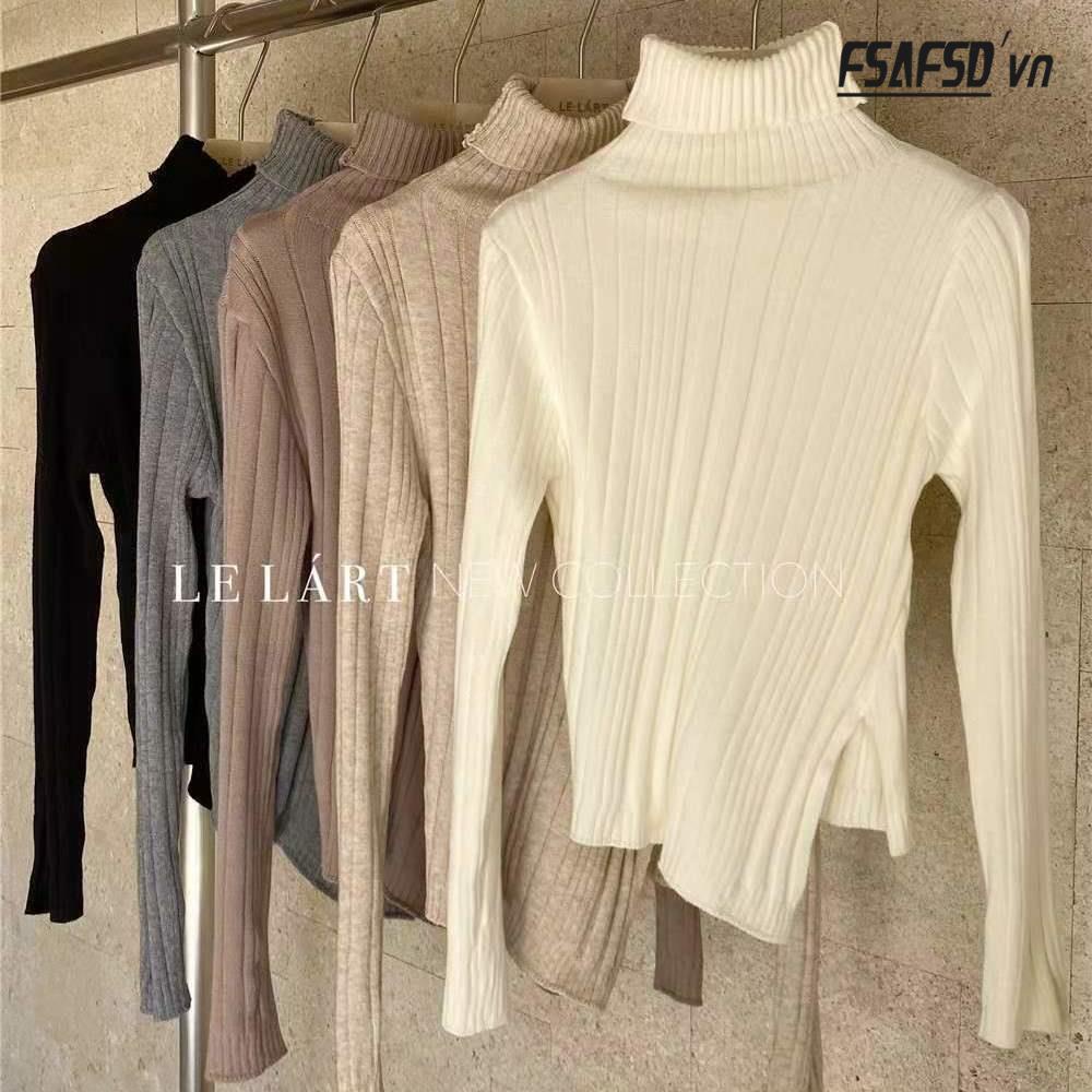 Áo Sweater Tay Dài Cổ Lọ Phong Cách Mới 2022 Cho Nữ