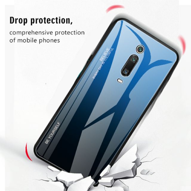 Ốp lưng Redmi K20 / K20 Pro / Mi 9T kính đa sắc thời trang cao cấp chống sốc