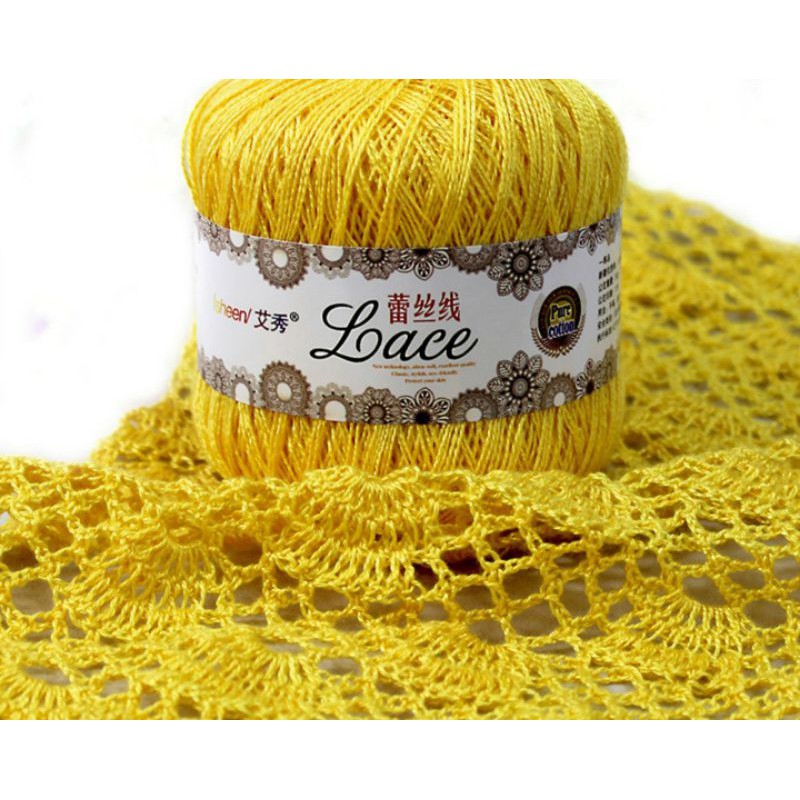 Sợi Cotton Lace Móc Áo Váy Ren ( móc áo váy mùa hè)