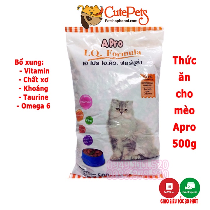Thức ăn cho mèo, Hạt khô Apro IQ Formula 500g - Phụ kiện thú cưng Hà Nội thumbnail