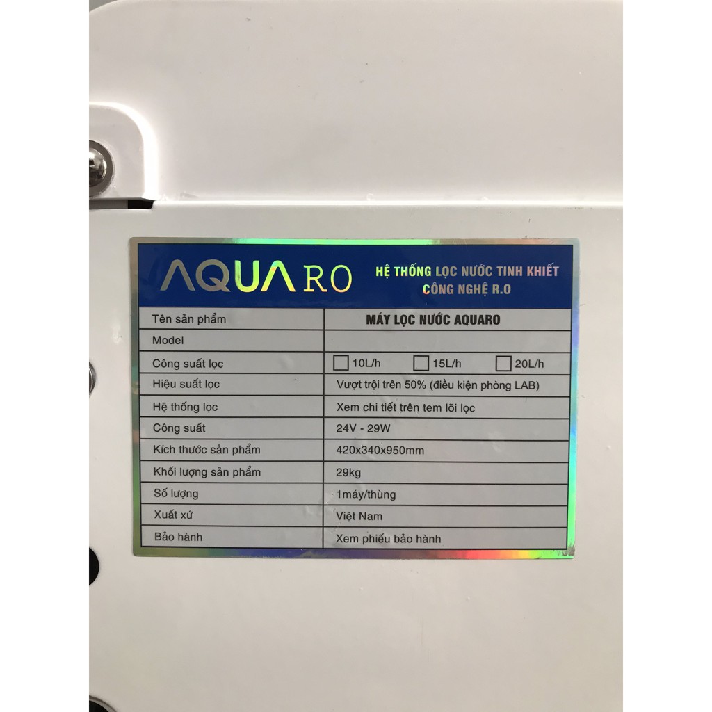 Máy lọc nước Aqua Hydrogen 5 cấp lọc để bàn lấy nước bằng vòi cảm ứng