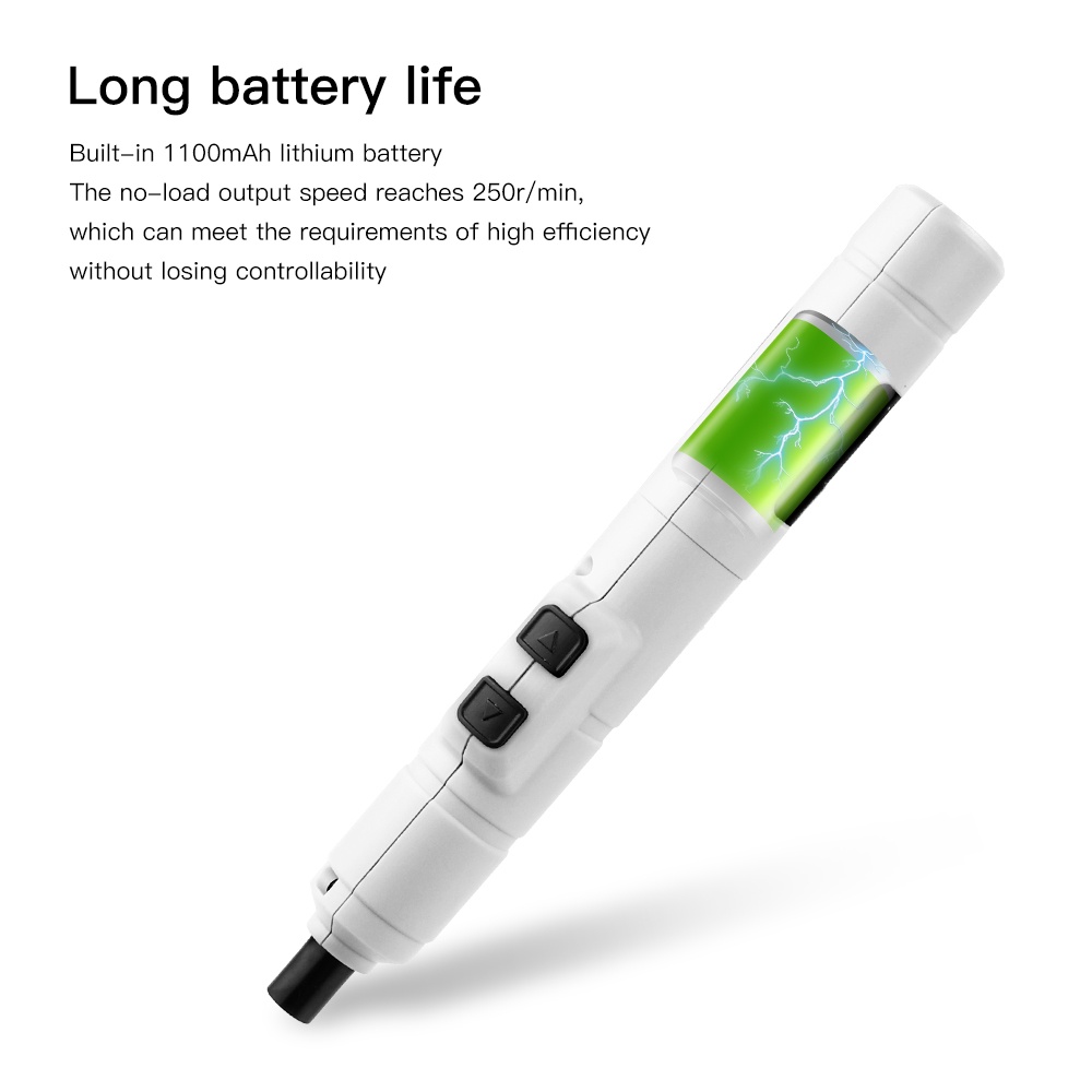 EKEZ Bộ tua vít điện chuyên nghiệp có thể sạc lại USB