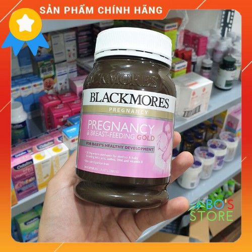 🍀 Blackmore Pregnancy Breast-Feeding Gold 180 viên - Blackmores Úc Viên uống bổ sung vitamin và khoáng chất cho bà bầu