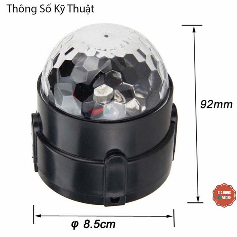 Đèn led bar nháy theo nhạc mini có điều khiển từ xa