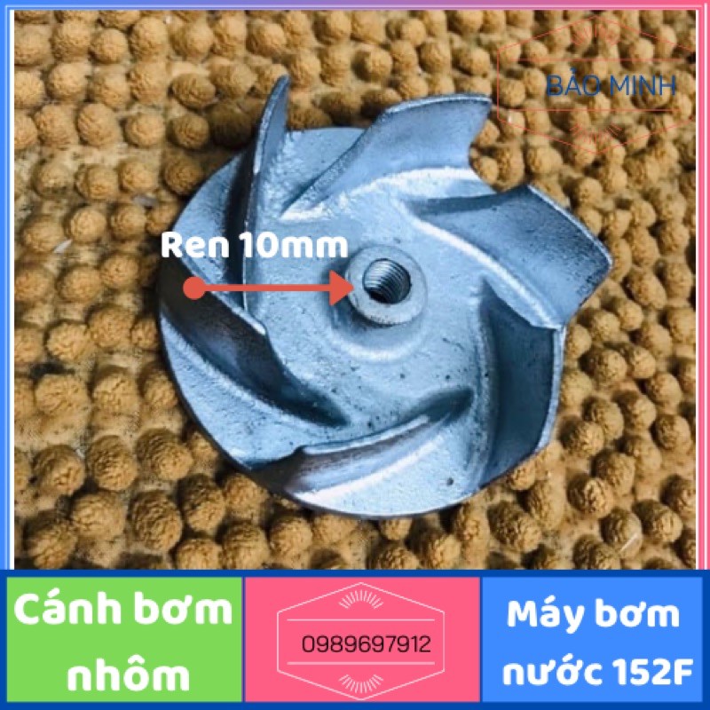 Cánh quạt máy bơm nước F152 - Cánh quạt nhôm chế máy bơm nước ren 10mm