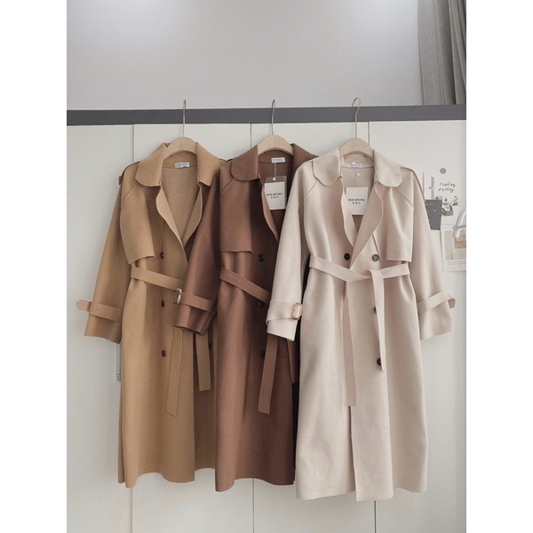 Áo mangto dạ dáng dài chất da len siêu dày dặn ( hàng chuẩn ảnh ) | BigBuy360 - bigbuy360.vn