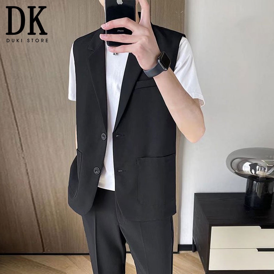 [SALE 50%] Áo khoác blazer nam áo gile nam cá tính LZB00045 - DUKI STORE