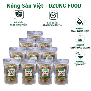Combo 10 gói khô gà lá chanh 100gr tiện dụng