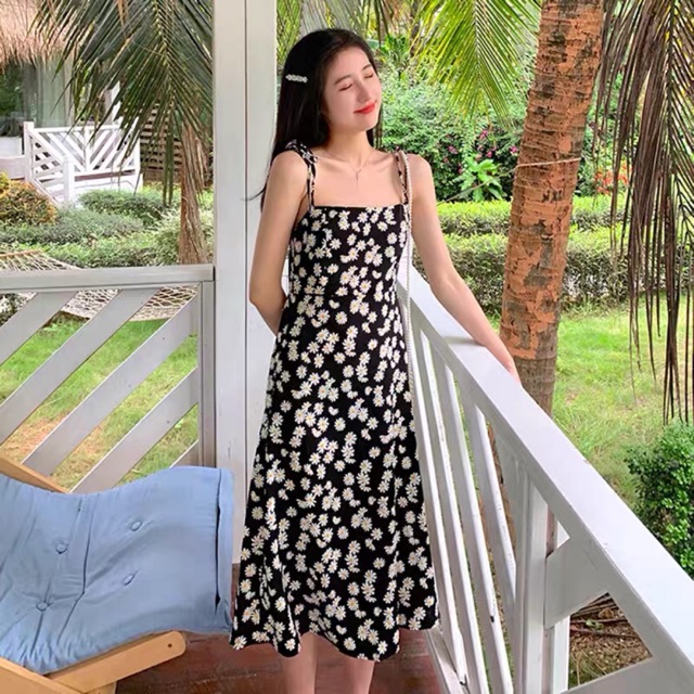 [Order] Váy 2 dây hoa cúc