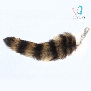 Móc khóa hình đuôi chồn dễ thương