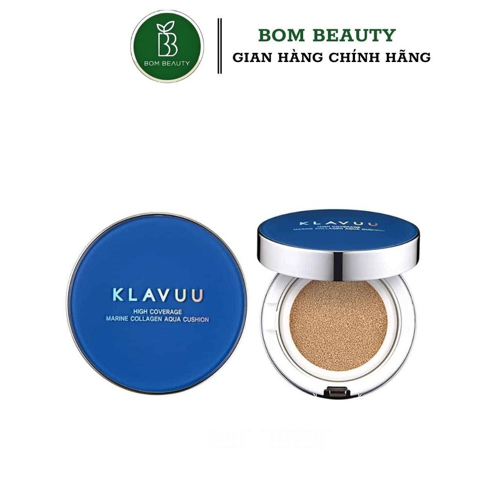 Phấn nước KLAVUU High Coverage Marine Collagen Aqua Cushion