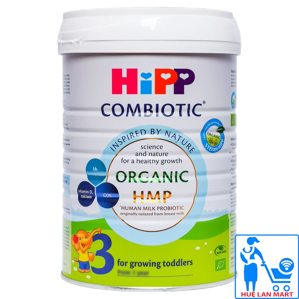 [CHÍNH HÃNG] Sữa bột HiPP Combiotic Organic HMP &amp; GOS 3 - Hộp 800g (Cảm hứng từ thiên nhiên)