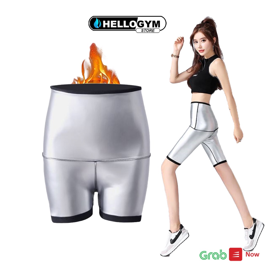 [ Tráng Full Bạc ]Quần Sinh Nhiệt Giảm Mỡ Bụng Đùi, Tăng Cường Đổ Mồ Hôi, Hỗ Trợ Giảm Cân An Toàn Nhanh Chóng.(Cỡ Ngắn)n
