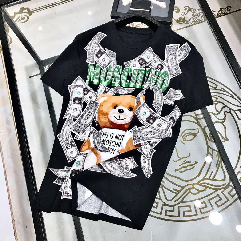 Áo Thun Nữ Moschino ⚡️𝐅𝐑𝐄𝐄 𝐒𝐇𝐈𝐏⚡️ Chất Vải Cotton 100% - Dày Dặn Mặc Cực Thích