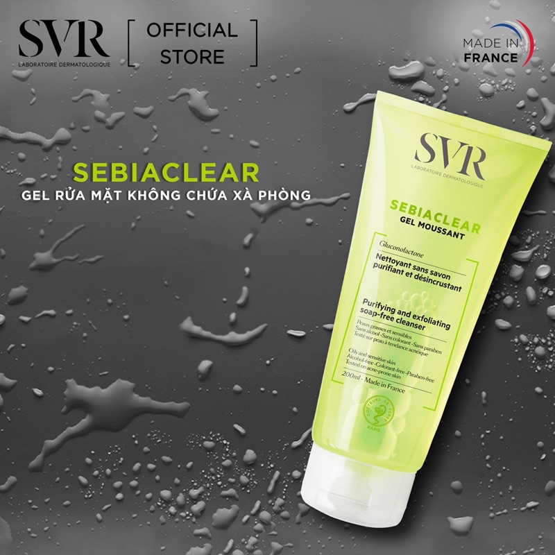 Sữa rửa mặt SVR Sebiaclear gel Moussant 200ml