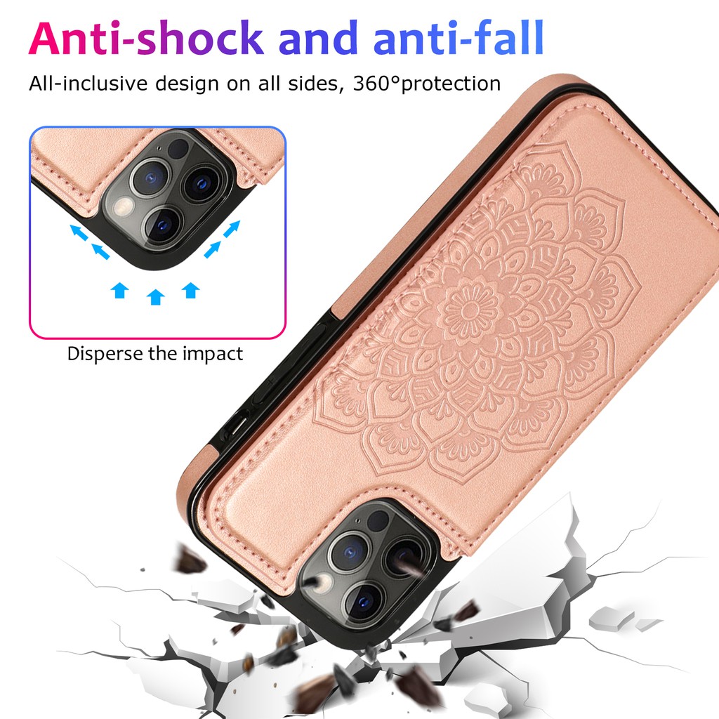 Sang Trọng Bao Da Điện Thoại Kiểu Ví Gập Nam Châm Chống Sốc In Hình Hoa Cho Iphone 12 Pro Max 12 Mini 11 Pro Xs Max Xr X Ốp | BigBuy360 - bigbuy360.vn