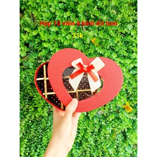 Hộp đựng socola valentine các mẫu tim 10 viên