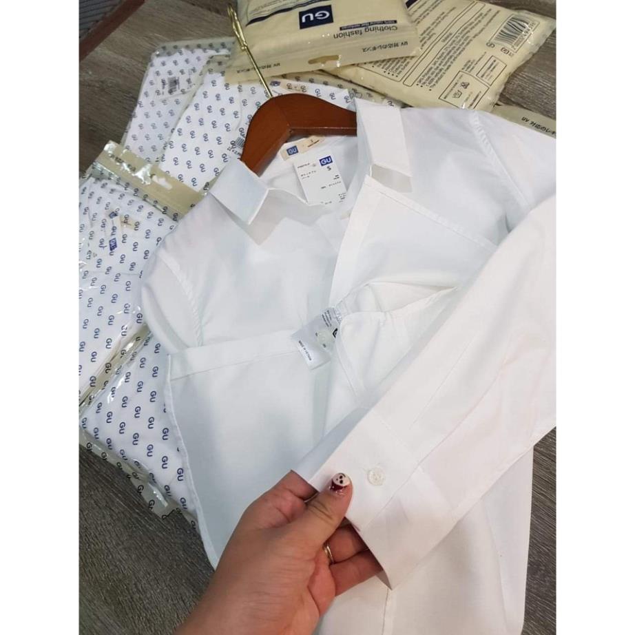 ÁO SƠ MI TRẮNG GU DÀI TAY BASIC