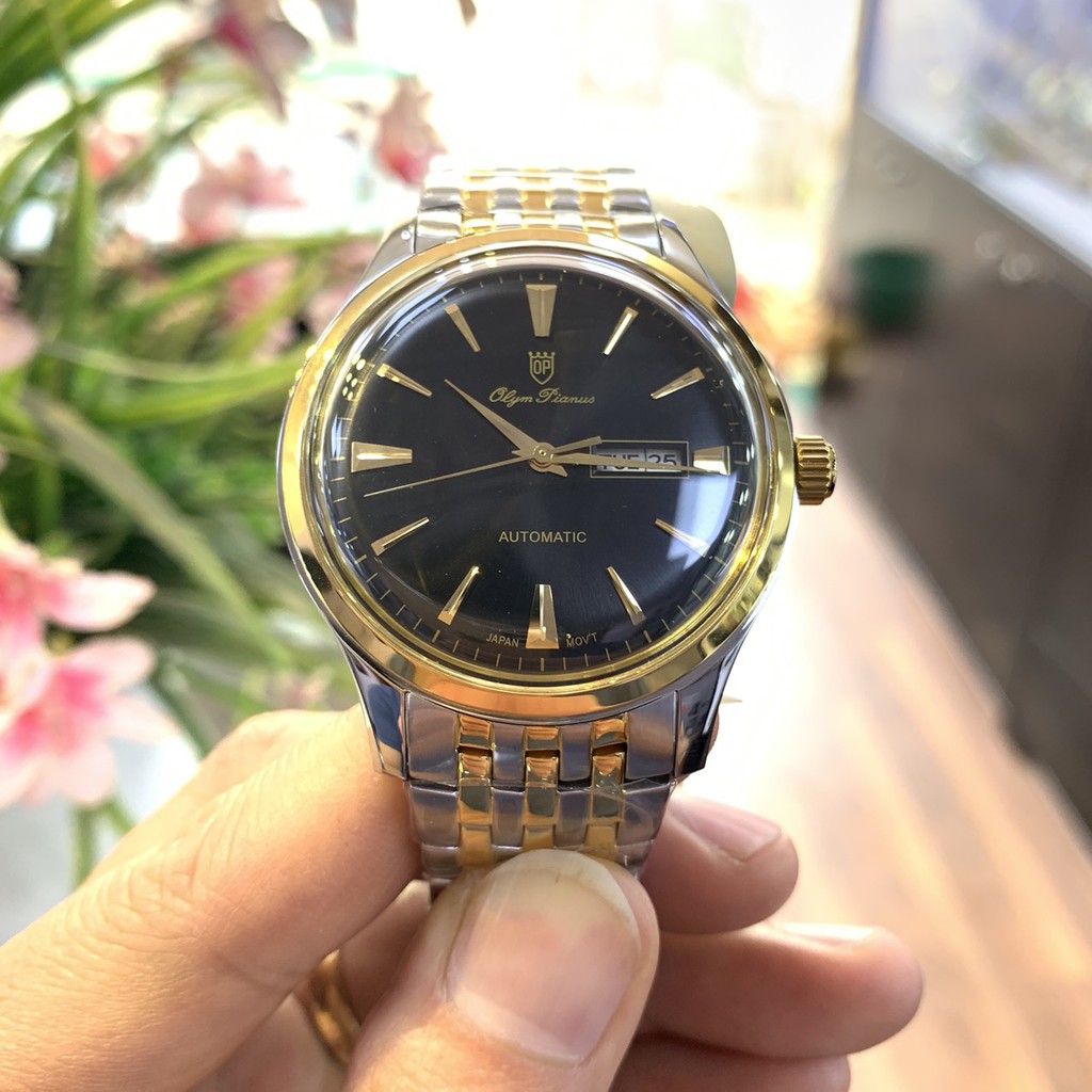Đồng Hồ Cơ Nam Olym Pyanus OP 990141 Tặng Dây da Nam Cao Cấp
