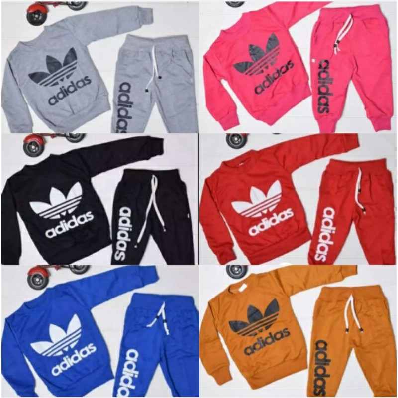 Bộ Đồ Ngủ Thể Thao Adidas Thiết Kế Dễ Thương Cho Bé Trai