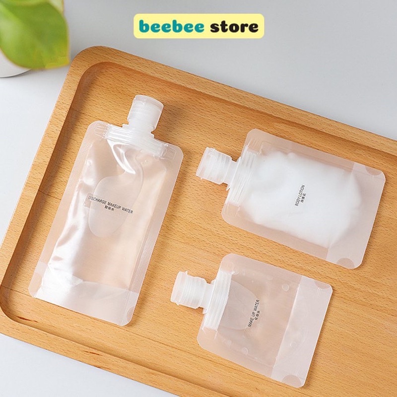 Túi chiết mỹ phẩm mini du lịch Túi rỗng dùng chiết mỹ phẩm du lịch tiện dụng cho dầu gội/sữa tắm/sữa dưỡng