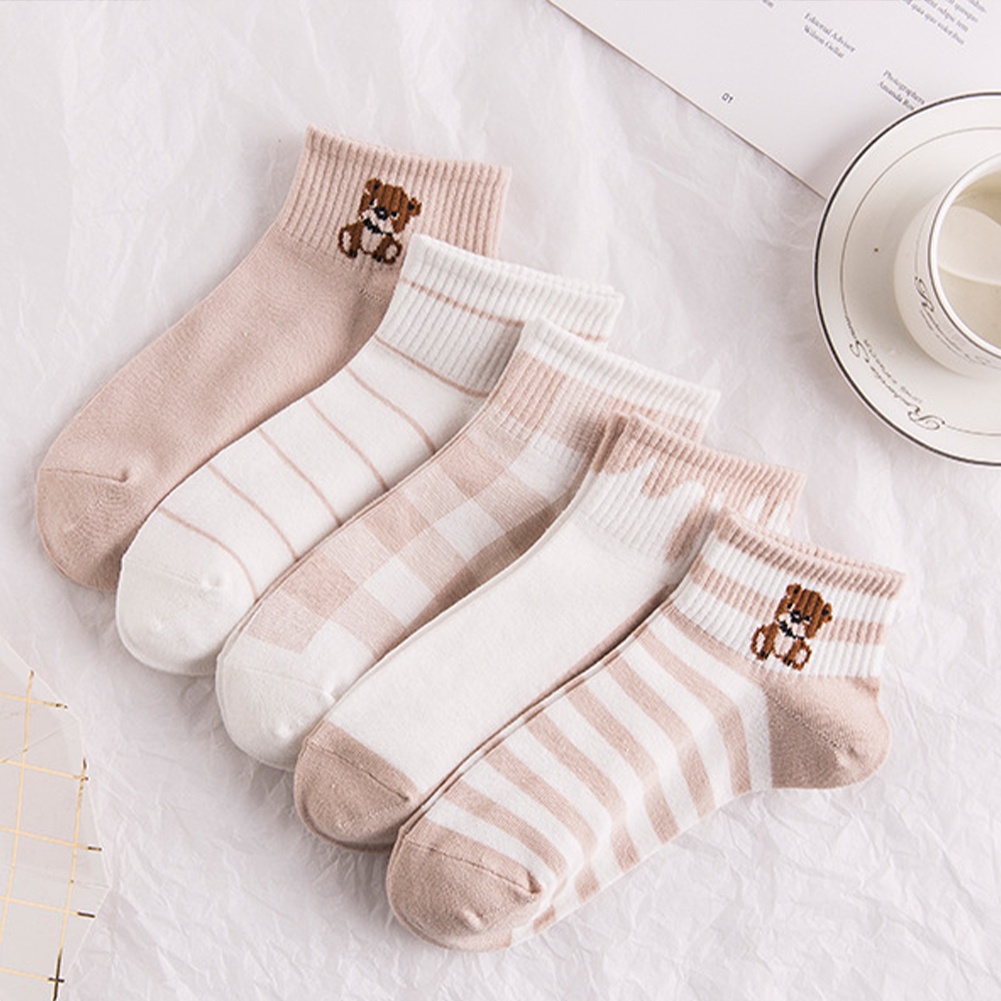 Vớ cotton mỏng ngắn thoáng khí thời trang xuân hè cho nữ