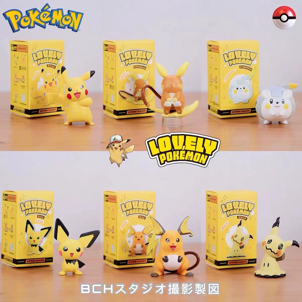 Pikachu Pokemon Anime Brinquedos Figura PVC Bolo Decoração Do Carro Ornamentos Action Figure Brinquedos Modelo Crianças Presentes de Aniversário