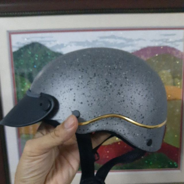 Nón bảo hiểm Napoli cao cấp  giả đá