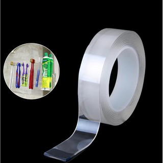 [levermar] Băng keo 2 mặt đa năng trong suốt dán cuộn 3m trên mọi bề mặt siêu chắc chắn tháo dễ dàng tiện dụng