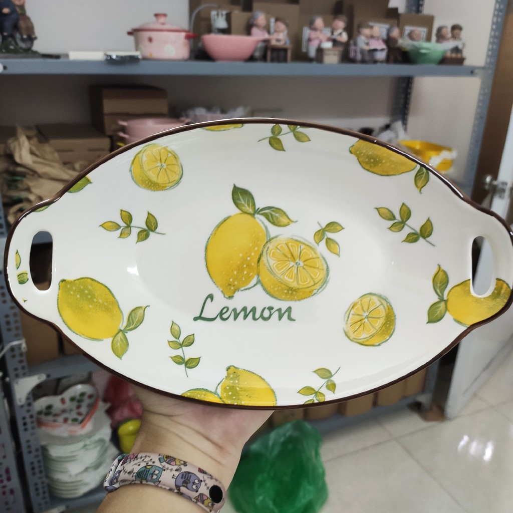 Set Bát Đĩa 🍋QỦA CHANH🍋Bát đĩa ăn cơm ăn mì, decor bàn ăn dễ thương