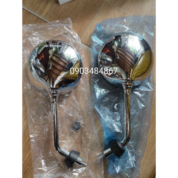 Đôi gương, kính chiếu hậu xe vespa LX, liberty - mới, chính hãng