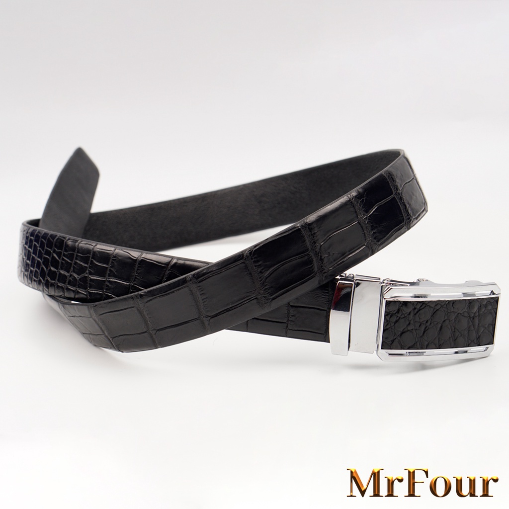 Thắt Lưng Da Cá Sấu Da Bụng MrFour | Dây Nịt Da Cá Sấu Thật 100%
