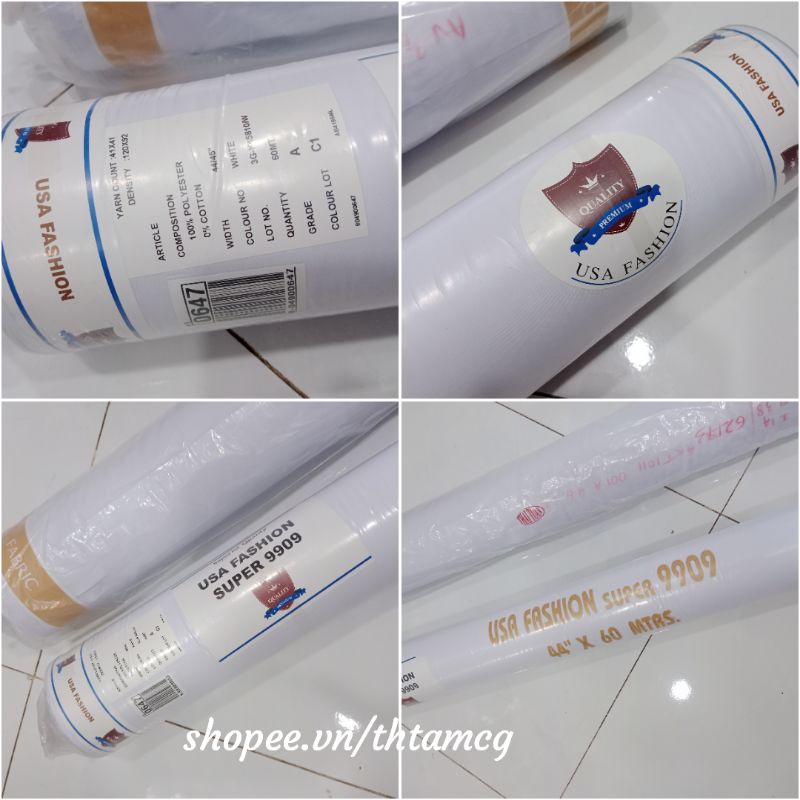Vải Kate Trắng 9009/9000 USA Anna Supep