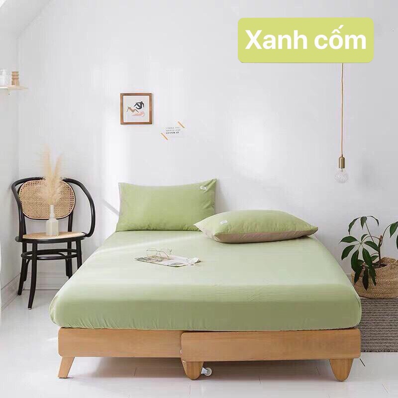 Ga Giường Drap Giường Cotton Tici (Không Kèm Vỏ Gối Nằm) Một Màu Trơn - Ga Trải Nệm Bốn Mùa Không bai xù | BigBuy360 - bigbuy360.vn