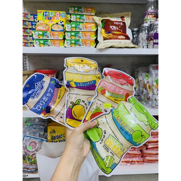 Kẹo mút lilipop đủ vị dâu-xoài-táo-việt quốc cho bé