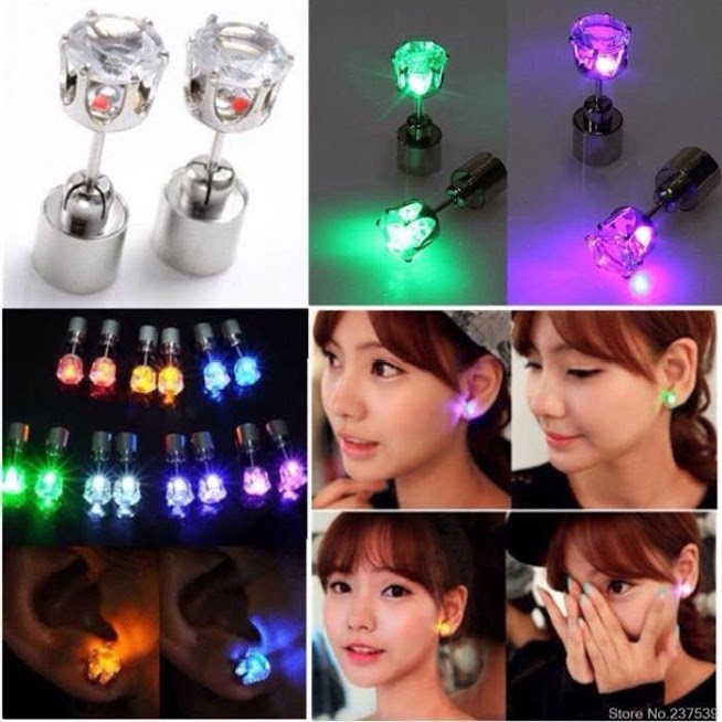 Bông Tai Led Kpop 2 chiếc ( 1 bộ ) màu sắc giao ngẫu nhiên