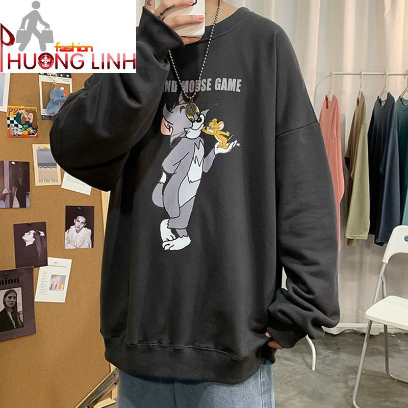 Áo thun dài tay unisex nam nữ | Áo thun dài tay chú mèo Tom - 270920201209 | BigBuy360 - bigbuy360.vn