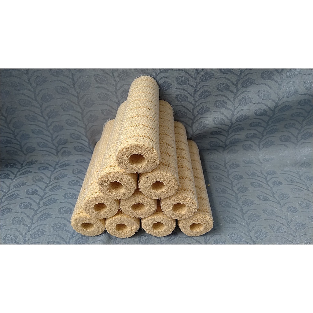 Combo 10 thanh sứ xoắn Keyrsin 16x4cm lọc nước bể cá.