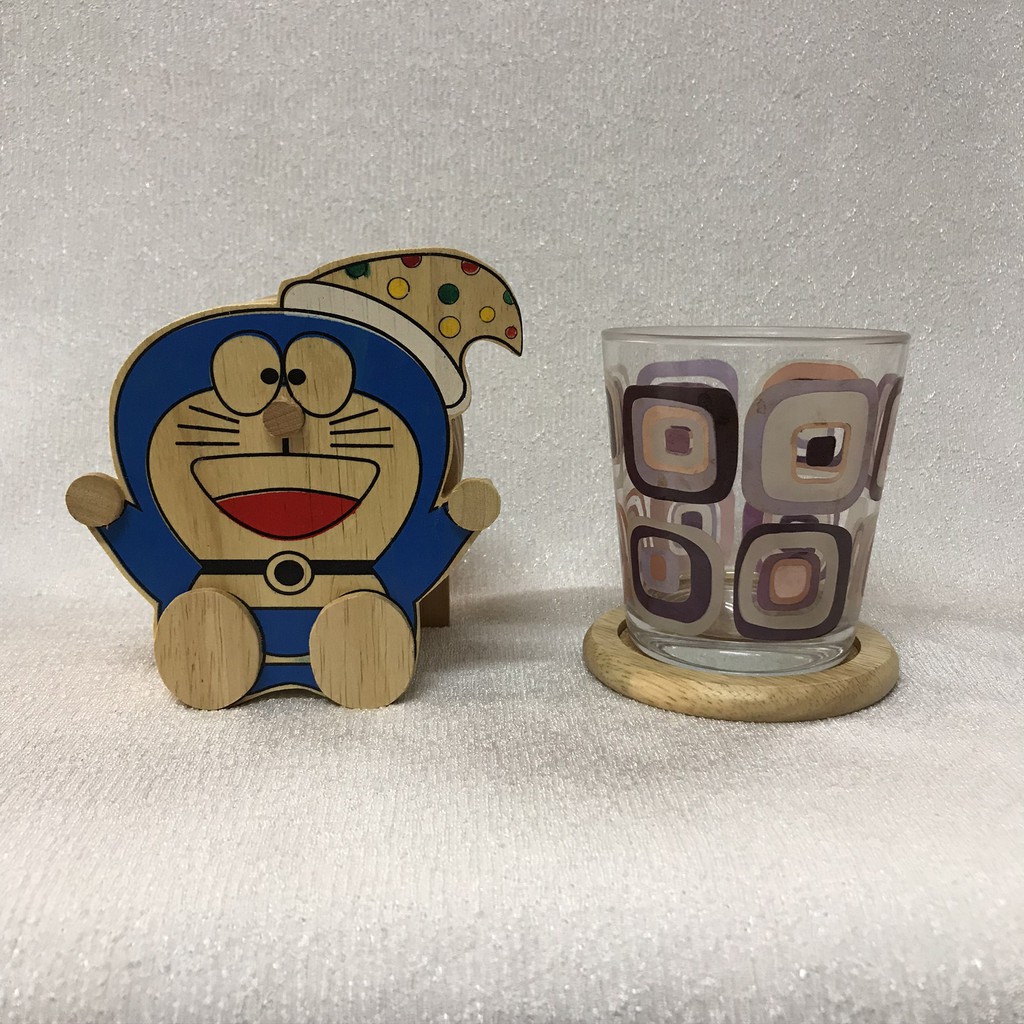 Bộ lót ly 6 miếng doraemon trang trí