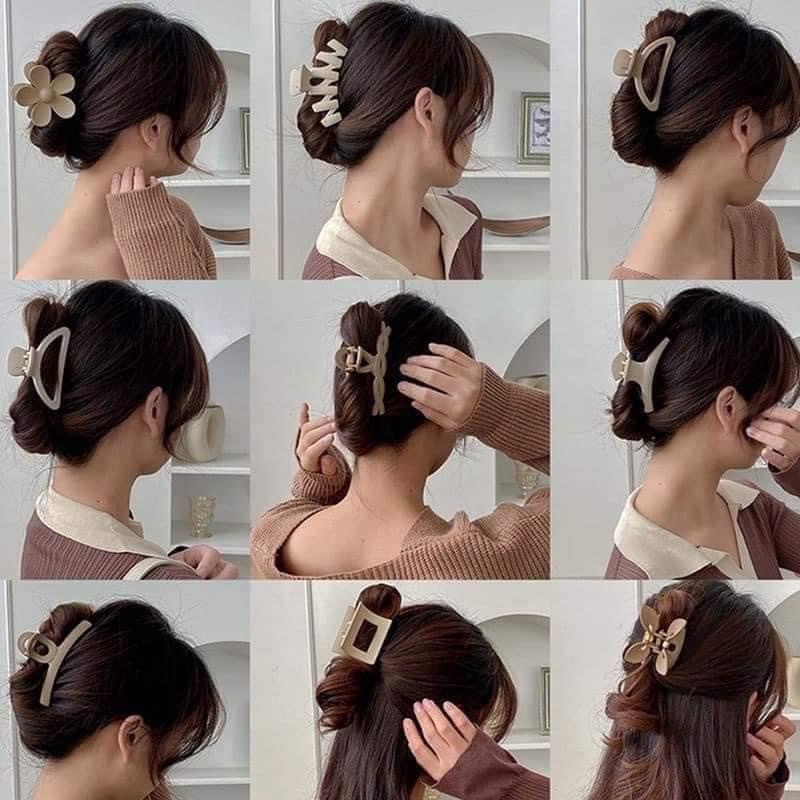 Set 10 kẹp tóc càng cua cỡ lớn kiểu Hàn Quốc thời trang mùa hè xinh xắn cho nữ
