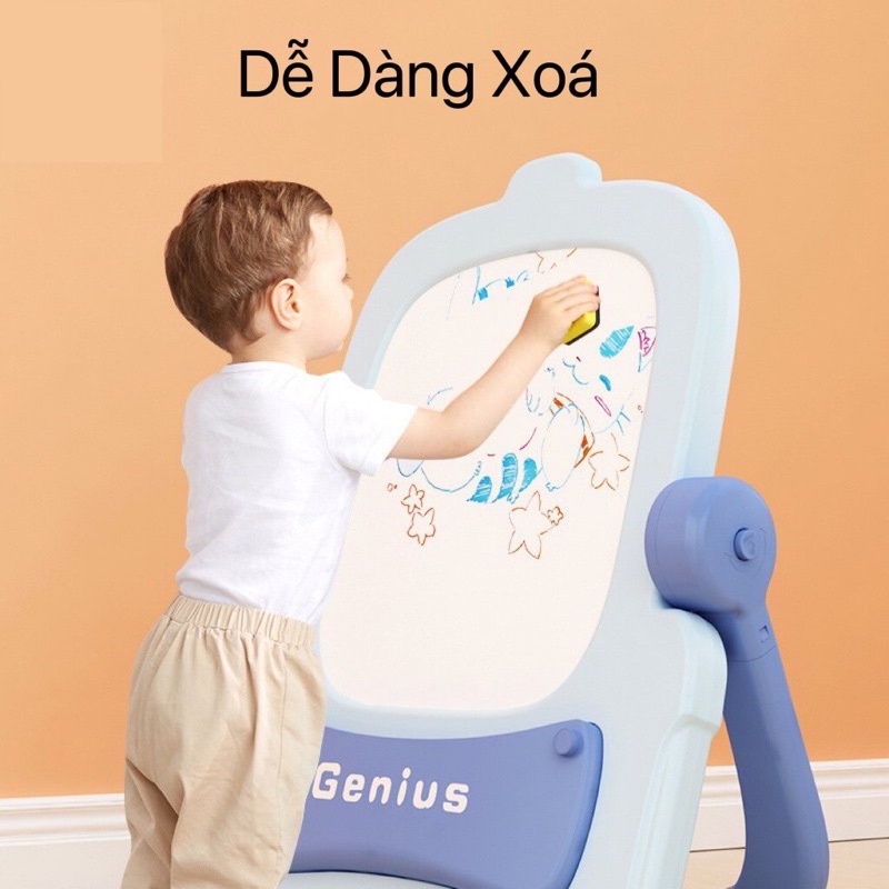 Bộ Bảng Vẽ Từ Tính Đa Năng 5In1 Kèm Giá Sách và Ghế Cao cấp cho bé từ 0 đến 9 tuổi quà tặng trung thu